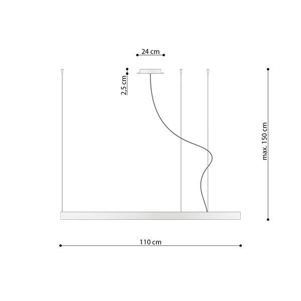 Ljuskrona RIO 110 Vit 3000K | TH.104 | Svetrend