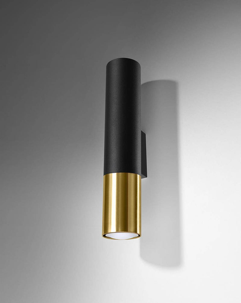 Vägglampa LOOPEZ Svart/golden | SL.0950 | Svetrend