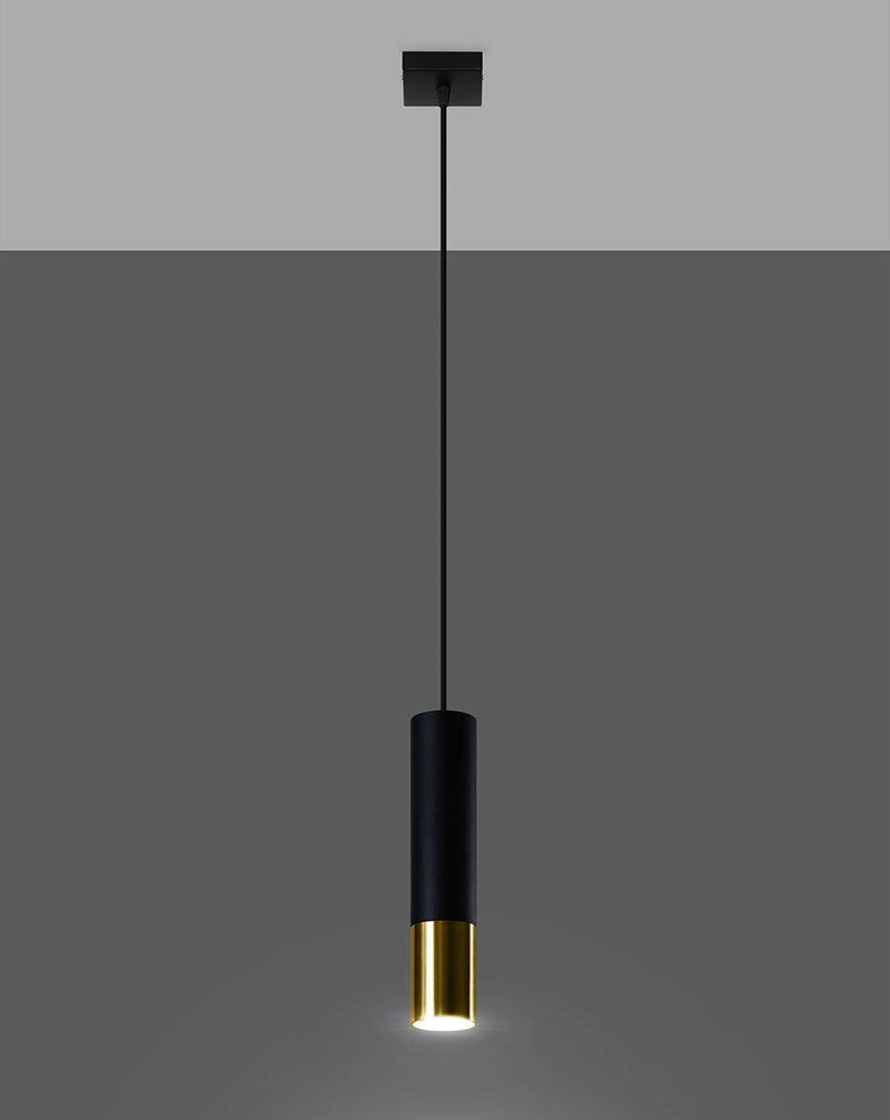 Taklampa LOOPEZ 1 Svart/golden | SL.0952 | Svetrend