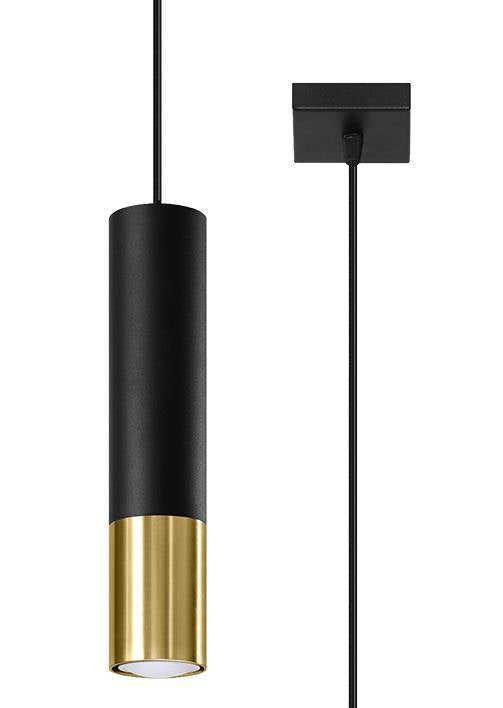 Taklampa LOOPEZ 1 Svart/golden | SL.0952 | Svetrend
