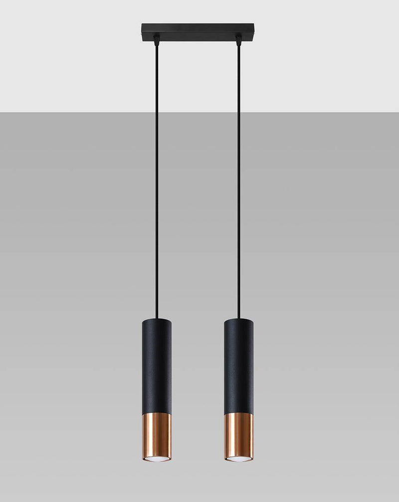 Taklampa LOOPEZ 2 Svart/copper | SL.0947 | Svetrend