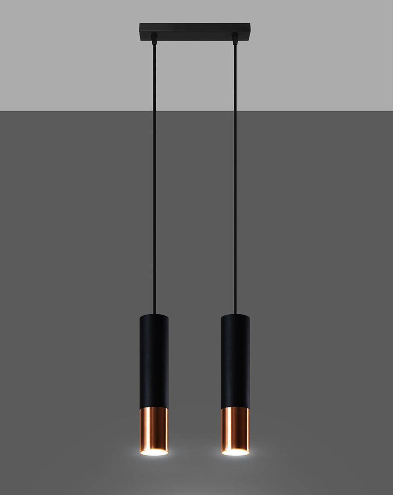 Taklampa LOOPEZ 2 Svart/copper | SL.0947 | Svetrend