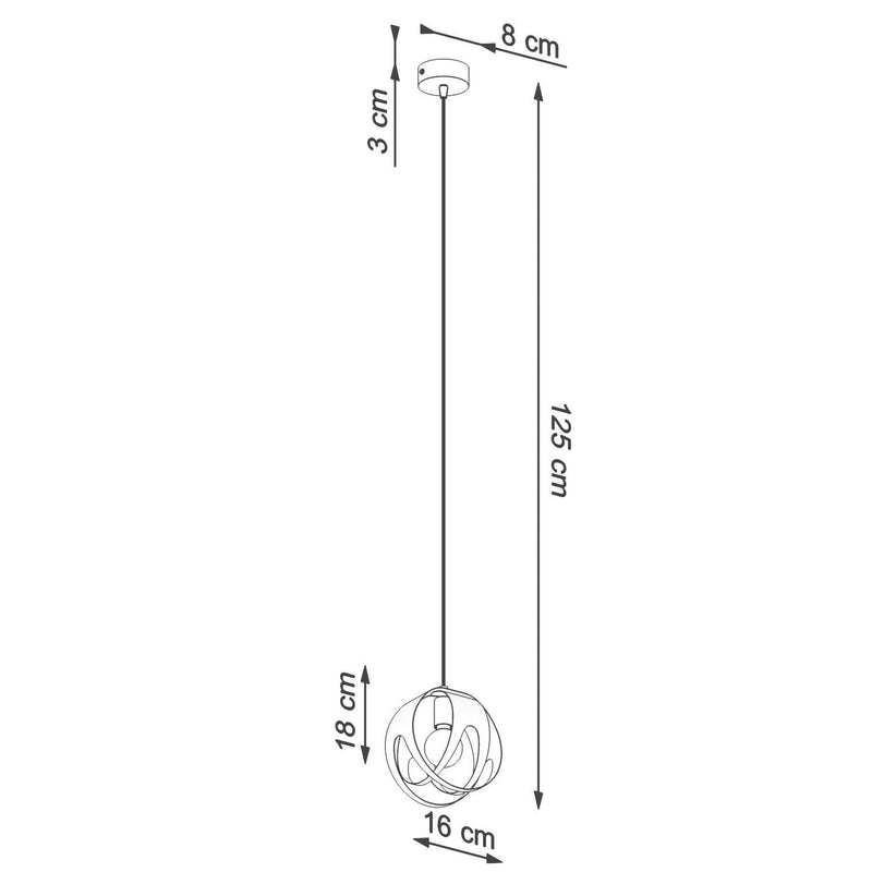 Taklampa TULOS 1 Vit | SL.1083 | Svetrend