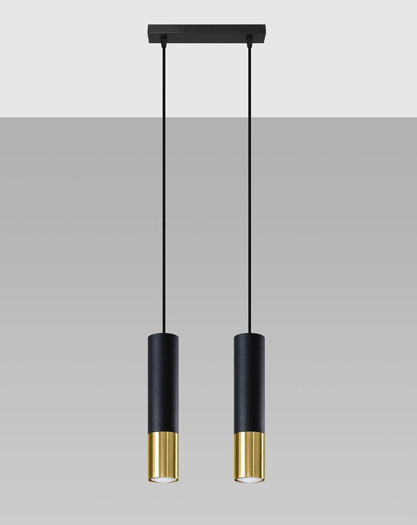 Taklampa LOOPEZ 2 Svart/golden | SL.0953 | Svetrend