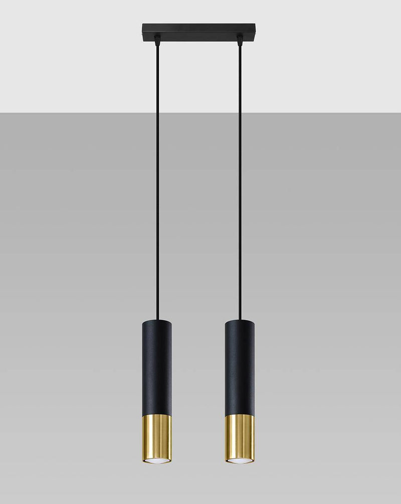 Taklampa LOOPEZ 2 Svart/golden | SL.0953 | Svetrend