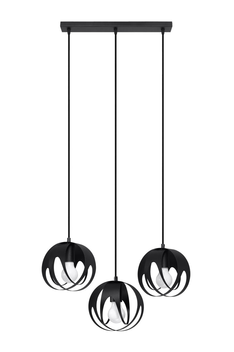 Taklampa TULOS 3L Svart | SL.1089 | Svetrend