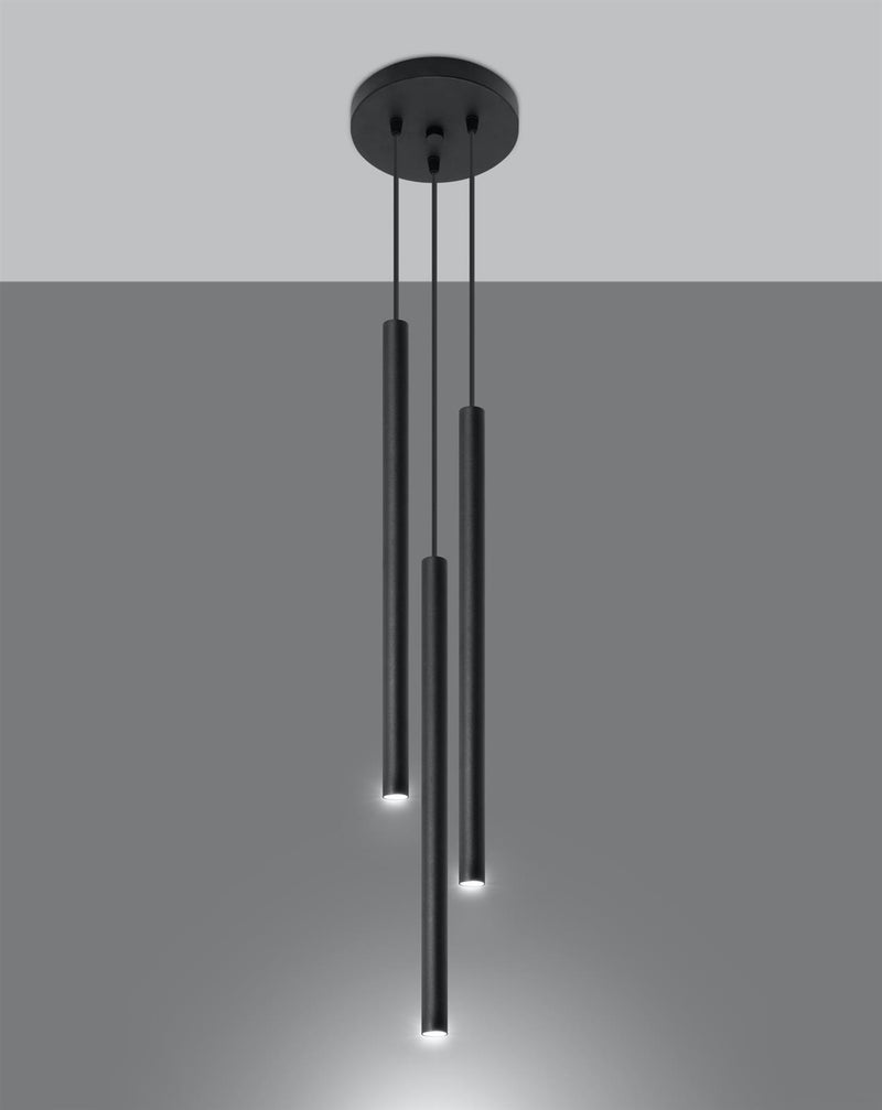 Taklampa PASTELO 3P Svart | SL.0471 | Svetrend