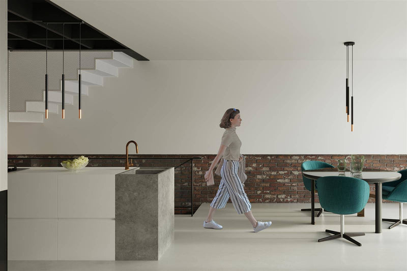 Taklampa MOZAICA 3P Svart/copper | SL.0890 | Svetrend