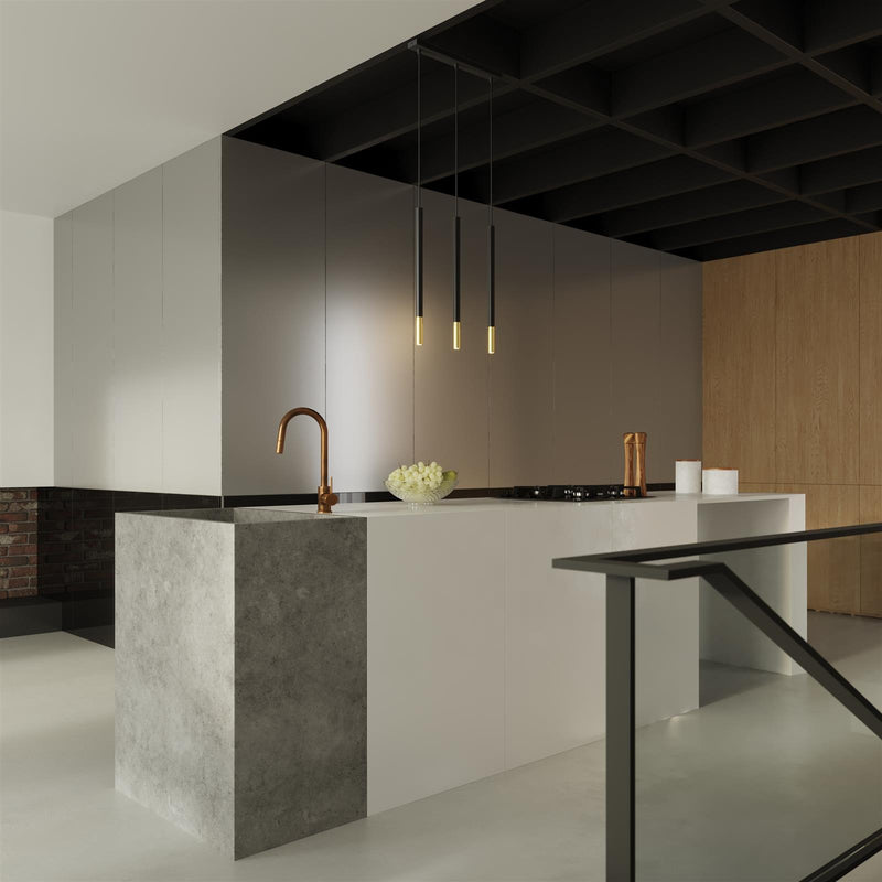 Taklampa MOZAICA 3P Svart/golden | SL.0893 | Svetrend
