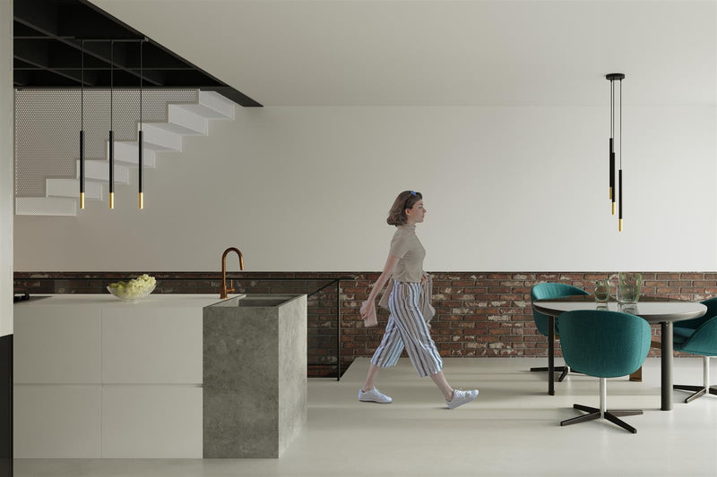 Taklampa MOZAICA 3P Svart/golden | SL.0893 | Svetrend