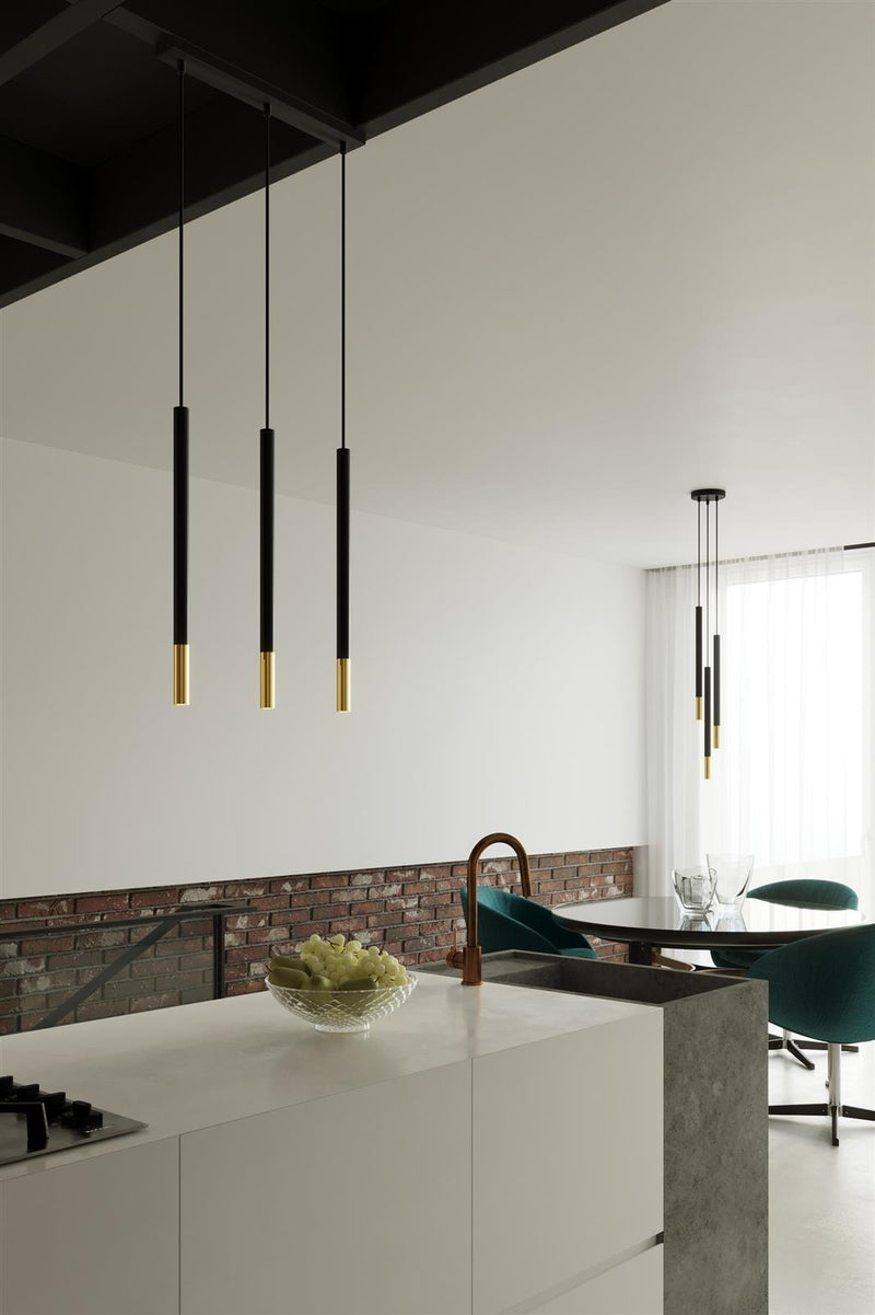 Taklampa MOZAICA 3P Svart/golden | SL.0893 | Svetrend
