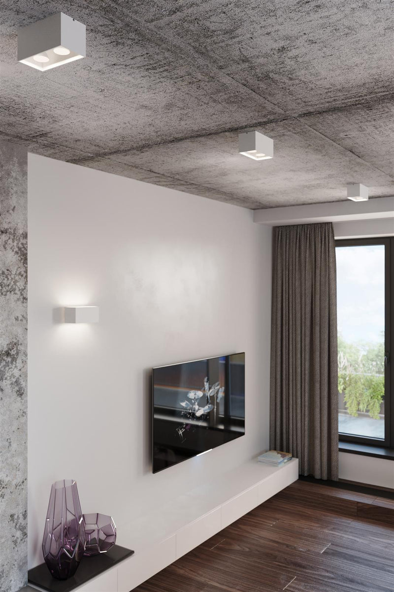 Vägglampa QUAD MAXI Vit | SL.0525 | Svetrend