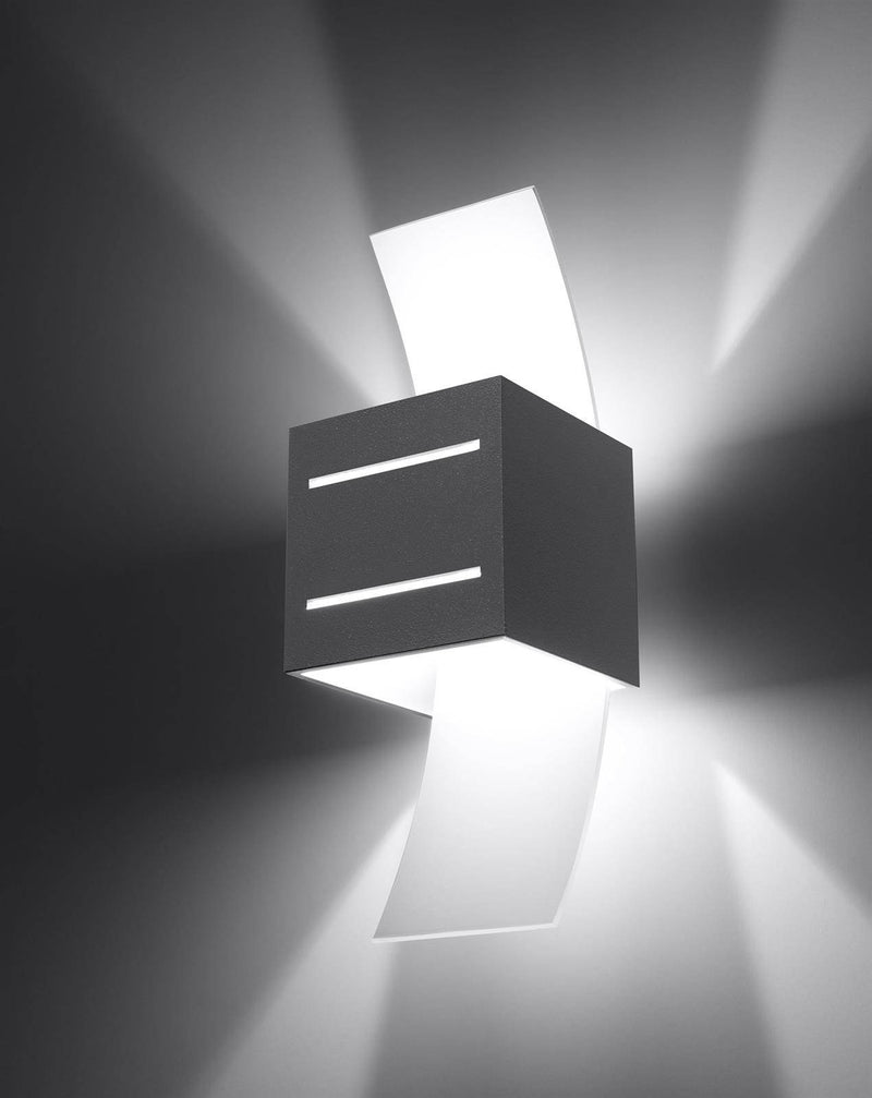 Vägglampa LORETO grey | SL.0202 | Svetrend