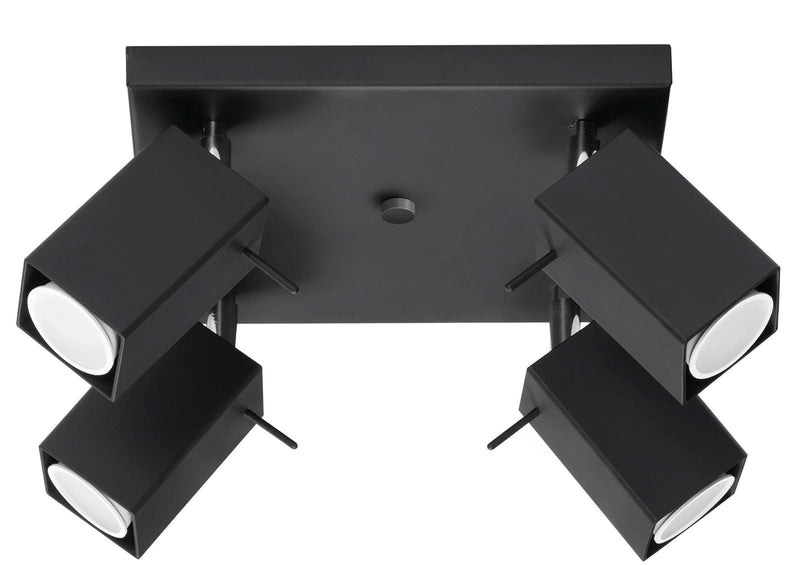 Taklampa MERIDA 4 Svart | SL.0102 | Svetrend
