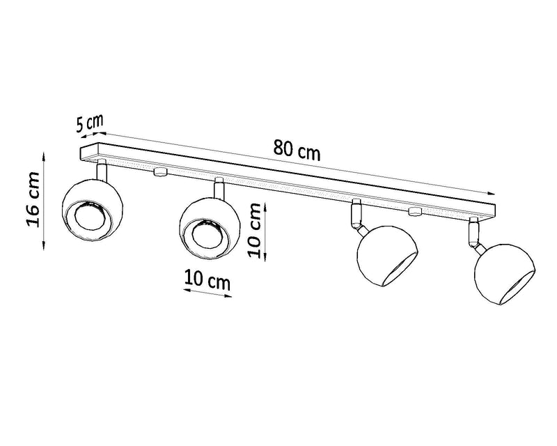 Taklampa OCULARE 4L Vit | SL.0441 | Svetrend