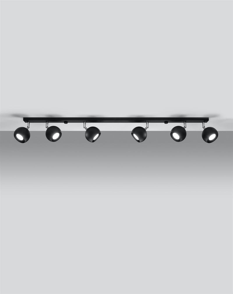 Taklampa OCULARE 6L Svart | SL.0448 | Svetrend