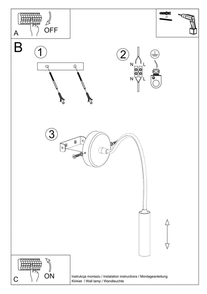 Vägglampa AXIL Svart | SL.0910 | Svetrend