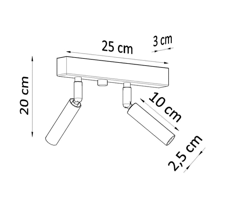 Taklampa EYETECH 2 Svart | SL.0898 | Svetrend