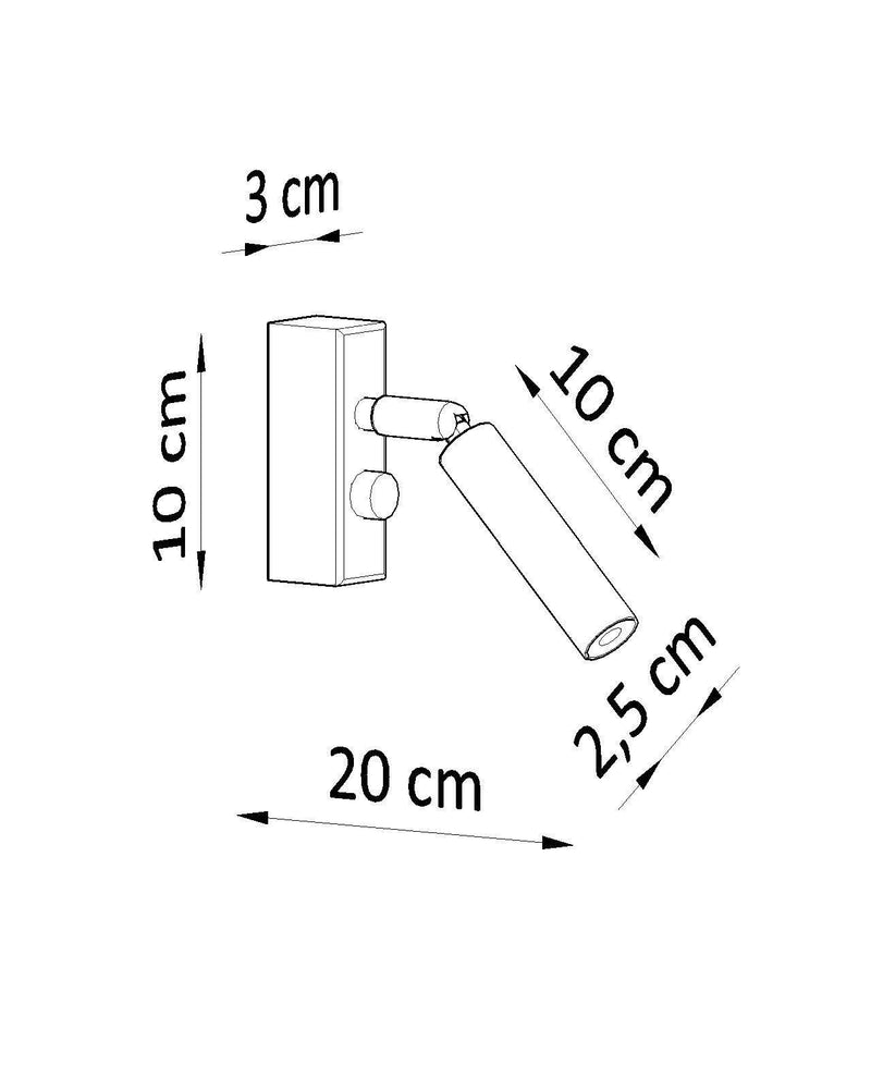 Vägglampa EYETECH 1 Vit | SL.0902 | Svetrend
