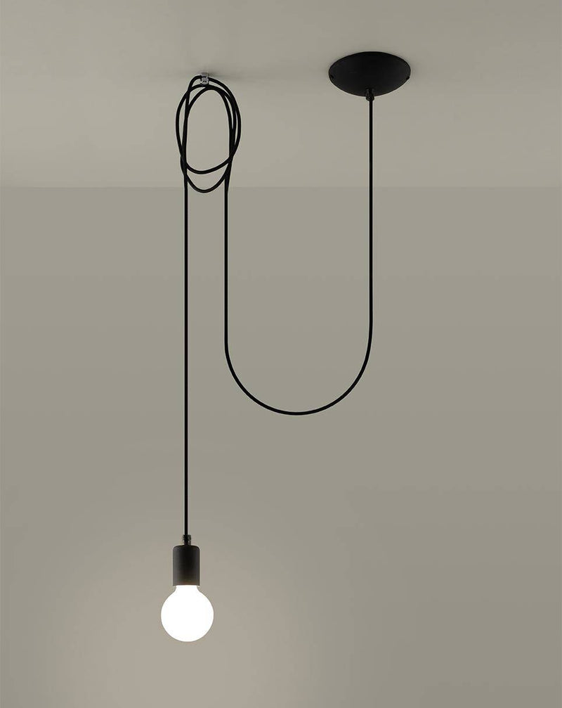 Taklampa EDISON 1 Svart | SL.0369 | Svetrend