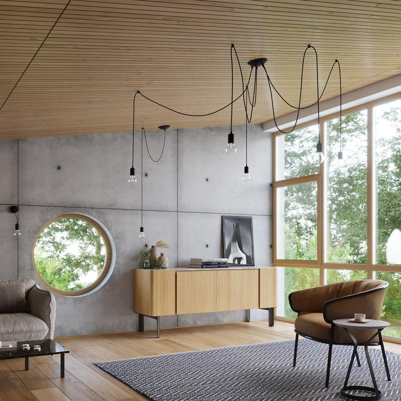 Taklampa EDISON 1 Svart | SL.0369 | Svetrend