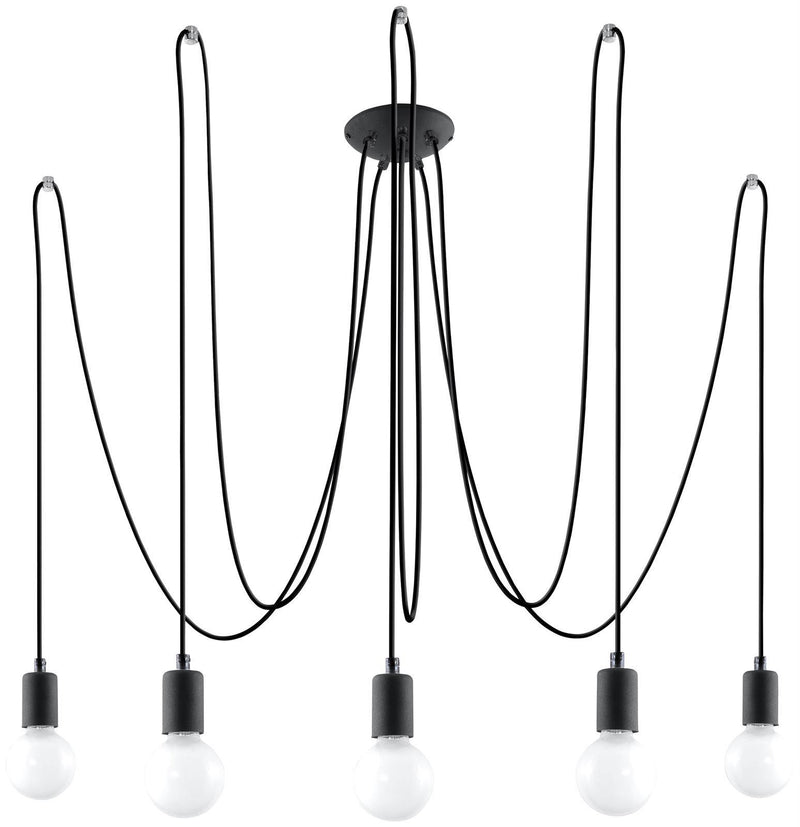 Ljuskrona EDISON 5 Svart | SL.0371 | Svetrend