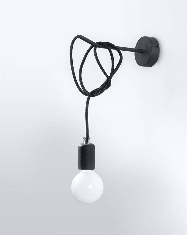 Vägglampa EDISON Svart | SL.0373 | Svetrend