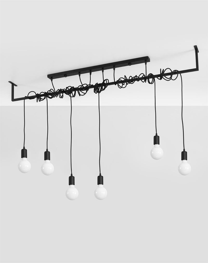 Ljuskrona SALAMANCA 6 Svart | SL.0896 | Svetrend