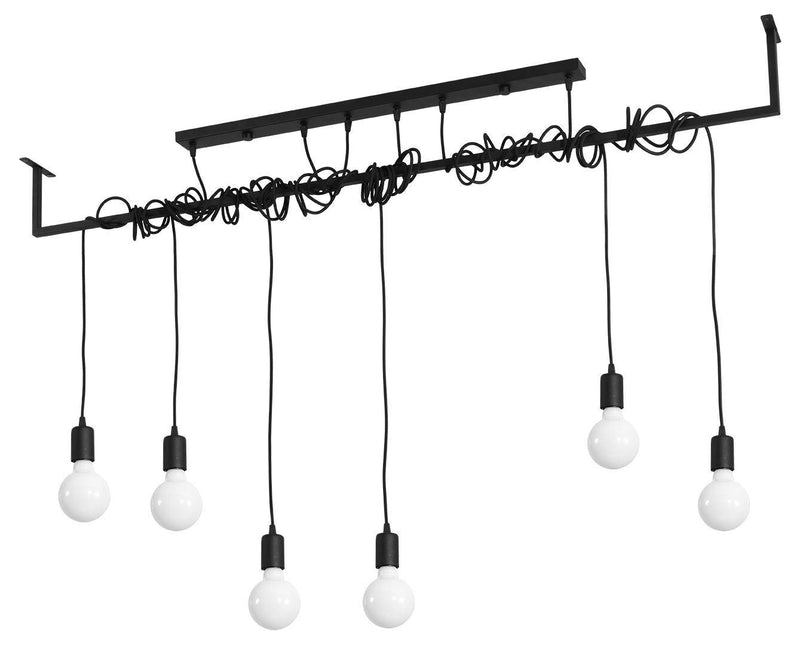 Ljuskrona SALAMANCA 6 Svart | SL.0896 | Svetrend