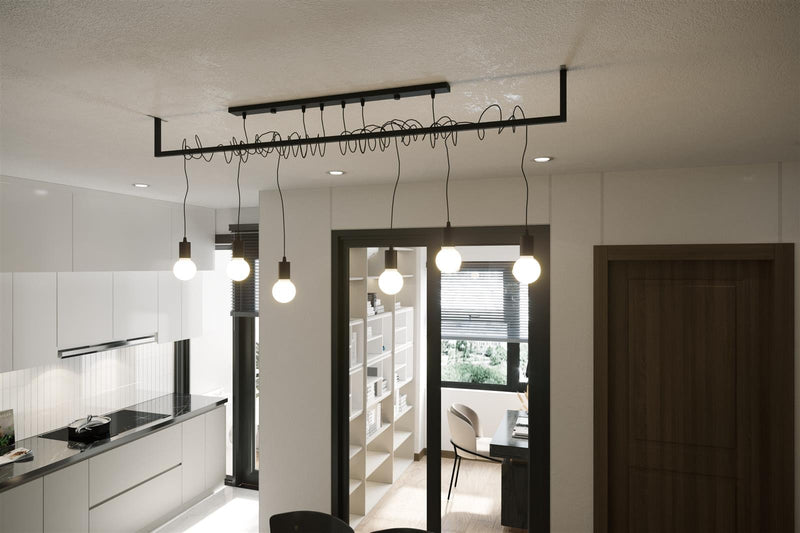 Ljuskrona SALAMANCA 6 Svart | SL.0896 | Svetrend