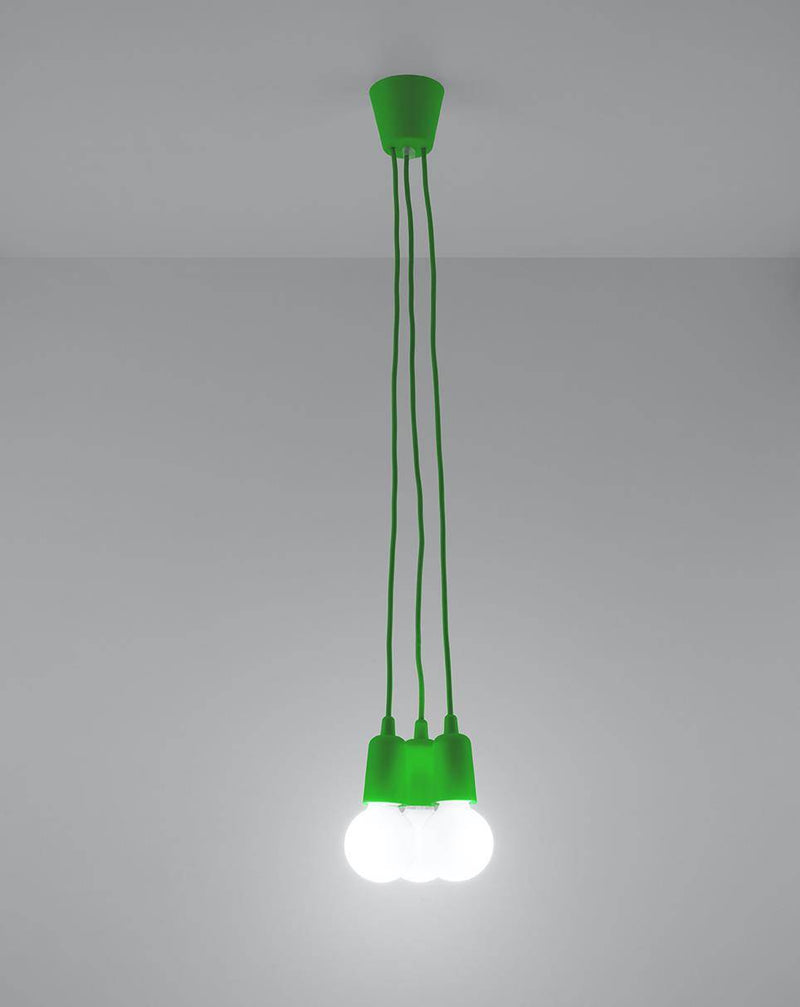 Taklampa DIEGO 3 green | SL.0582 | Svetrend