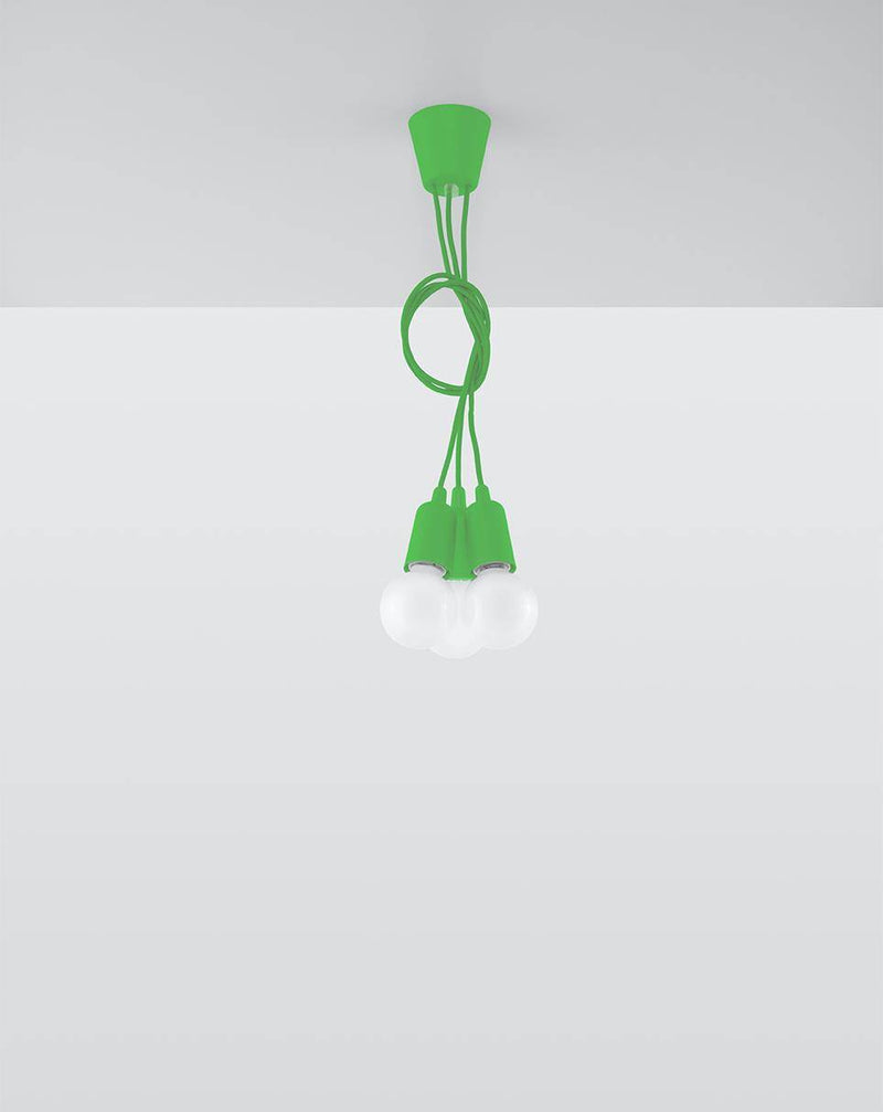 Taklampa DIEGO 3 green | SL.0582 | Svetrend