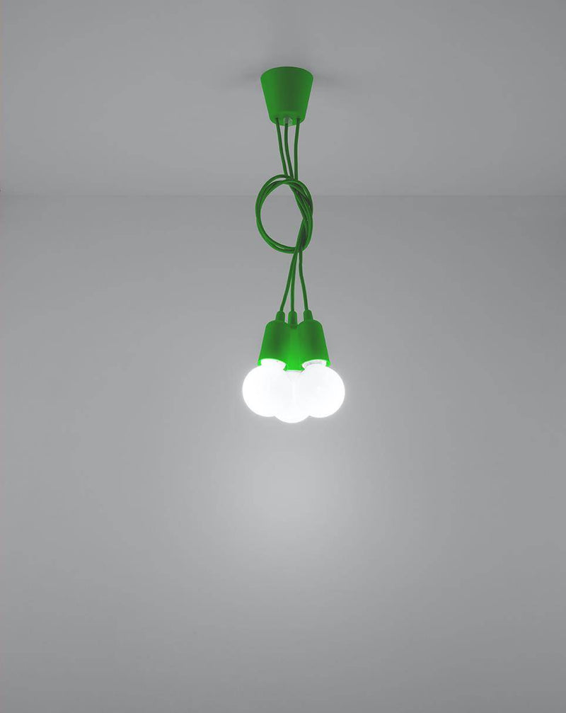 Taklampa DIEGO 3 green | SL.0582 | Svetrend