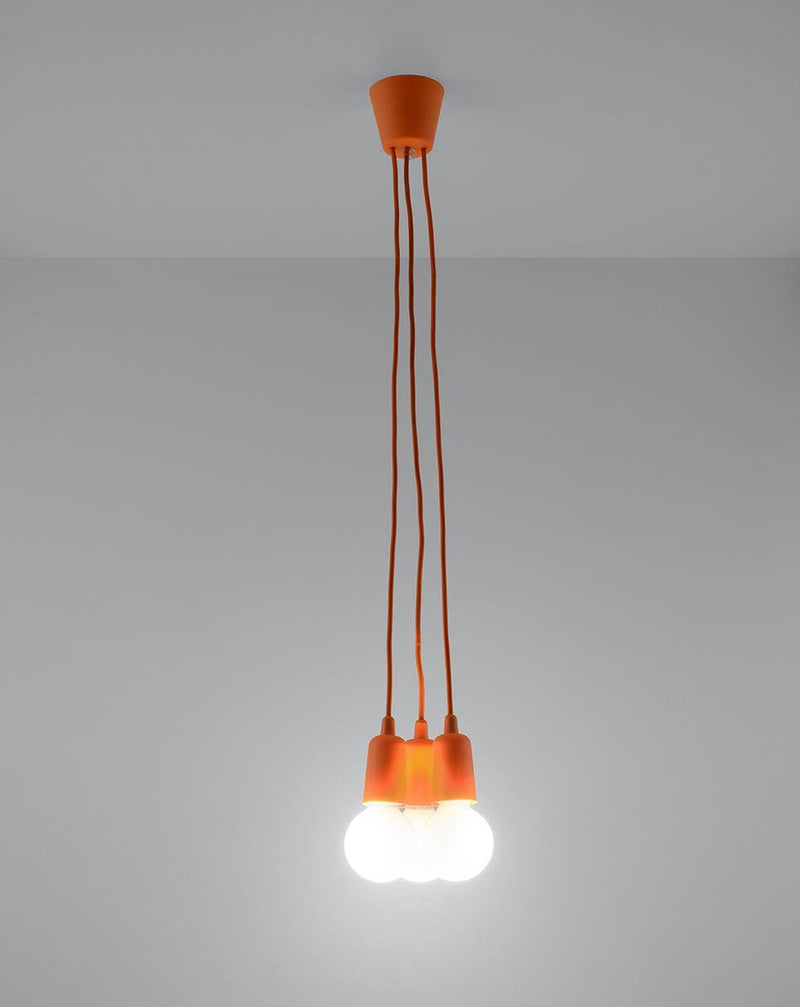 Taklampa DIEGO 3 orange | SL.0585 | Svetrend