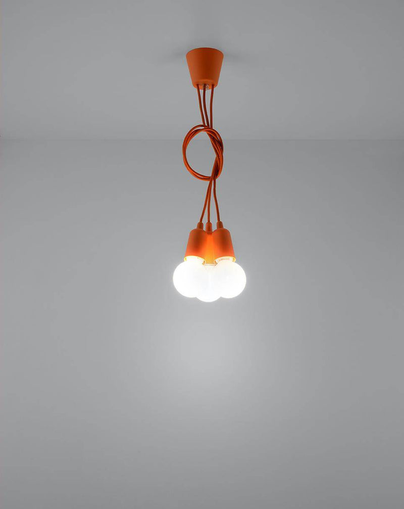 Taklampa DIEGO 3 orange | SL.0585 | Svetrend