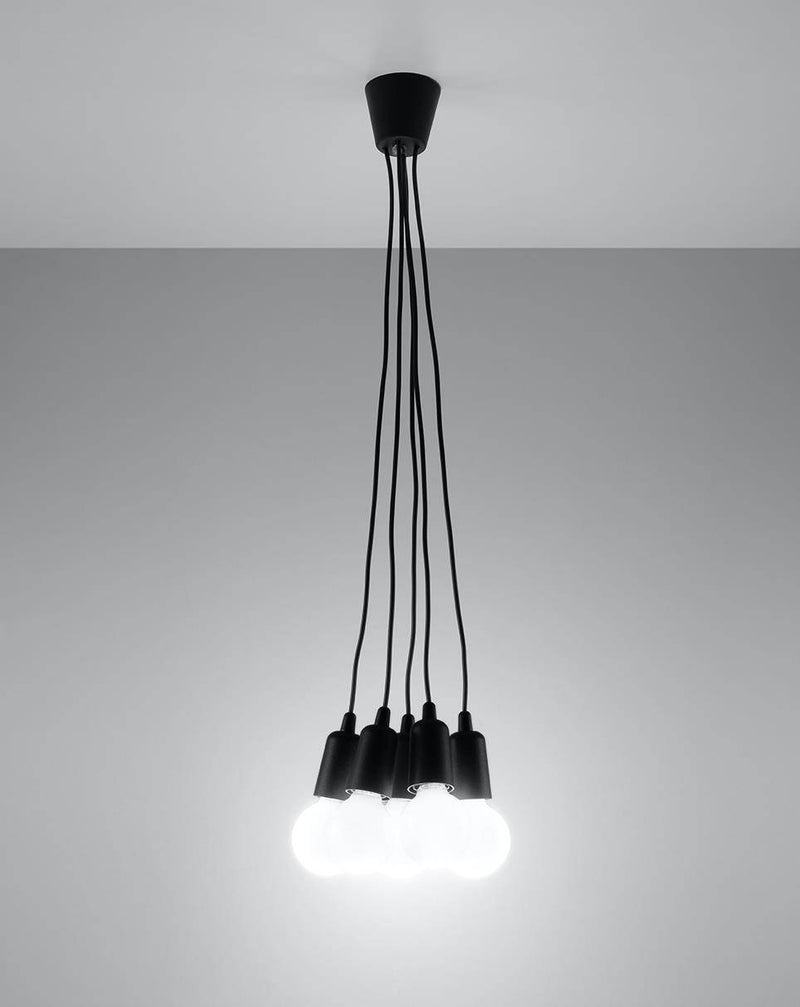 Taklampa DIEGO 5 Svart | SL.0574 | Svetrend