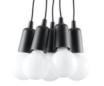 Taklampa DIEGO 5 Svart | SL.0574 | Svetrend