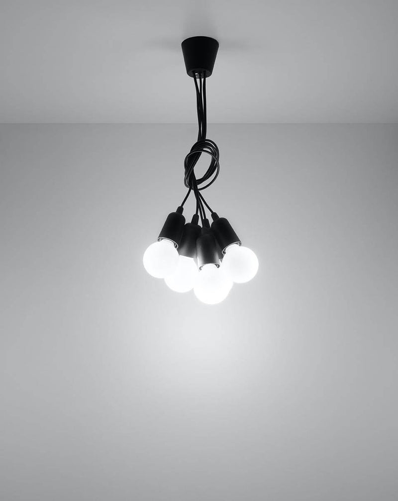 Taklampa DIEGO 5 Svart | SL.0574 | Svetrend
