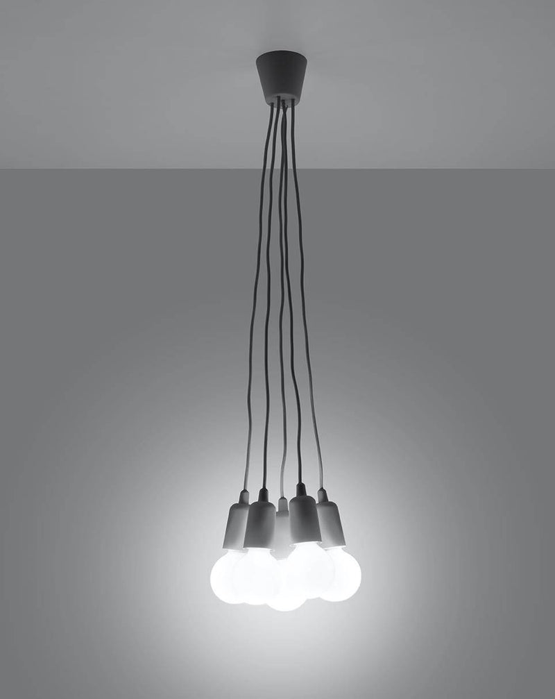 Taklampa DIEGO 5 grey | SL.0577 | Svetrend