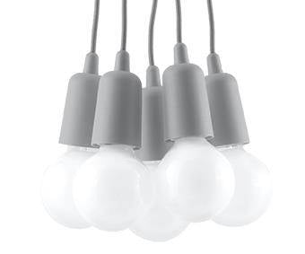 Taklampa DIEGO 5 grey | SL.0577 | Svetrend
