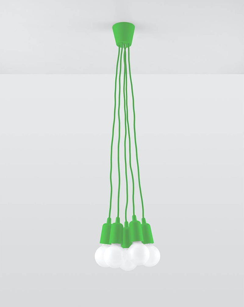 Taklampa DIEGO 5 green | SL.0583 | Svetrend