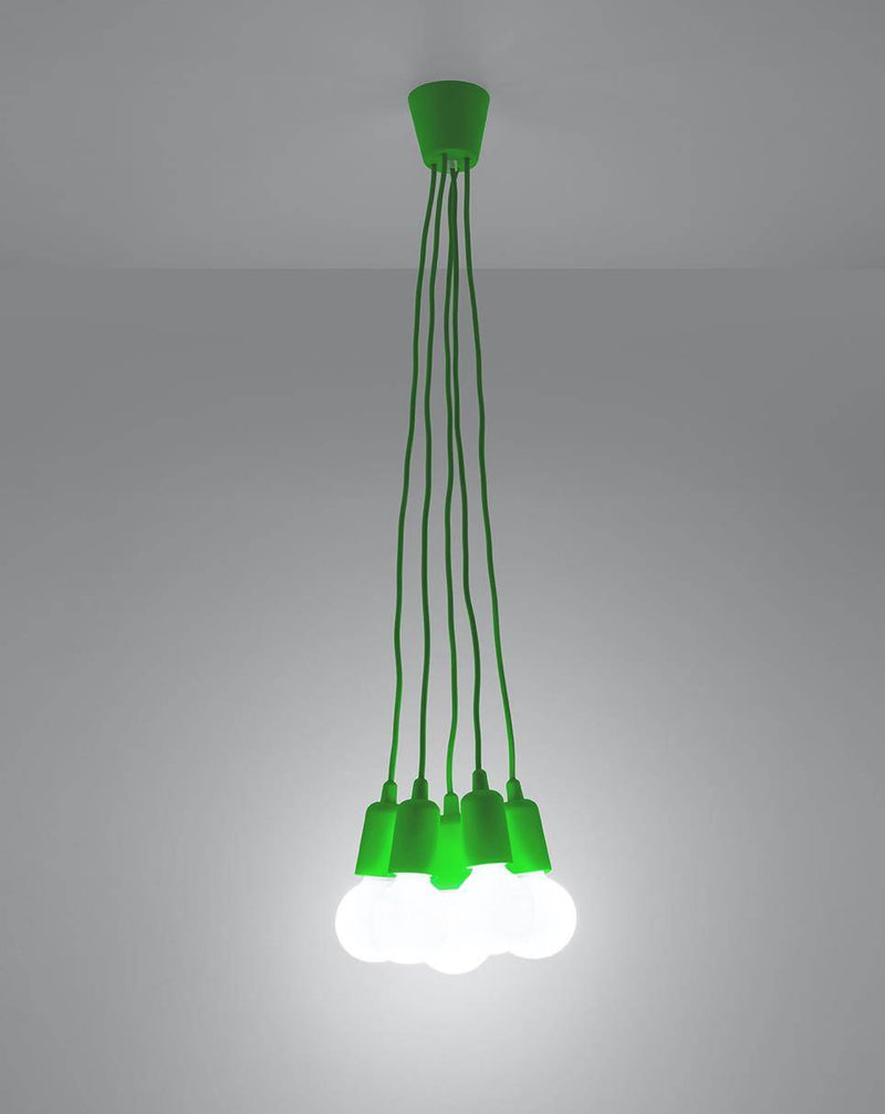 Taklampa DIEGO 5 green | SL.0583 | Svetrend