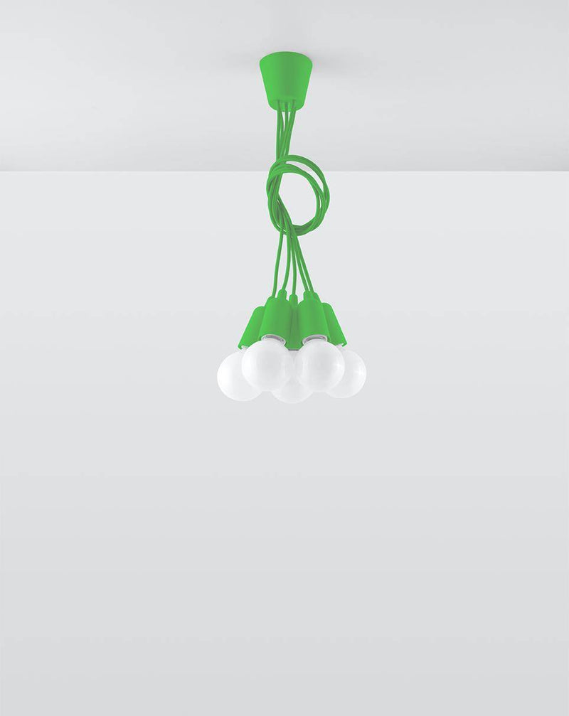 Taklampa DIEGO 5 green | SL.0583 | Svetrend