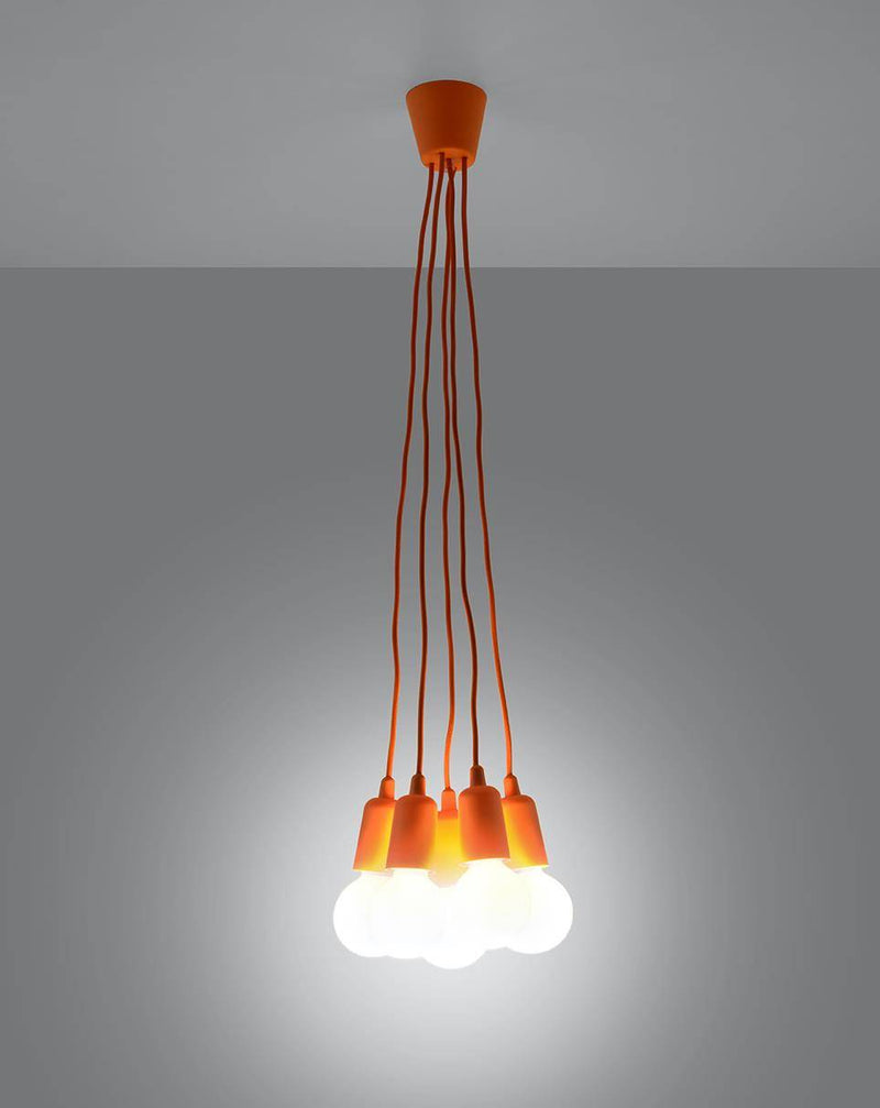Taklampa DIEGO 5 orange | SL.0586 | Svetrend