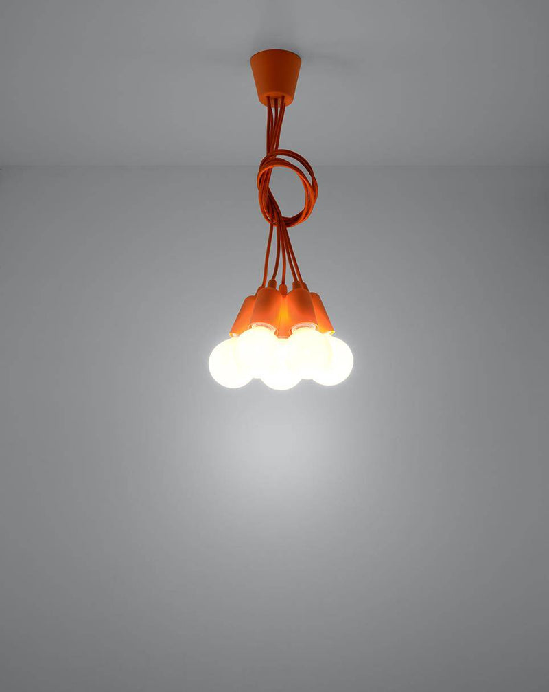 Taklampa DIEGO 5 orange | SL.0586 | Svetrend
