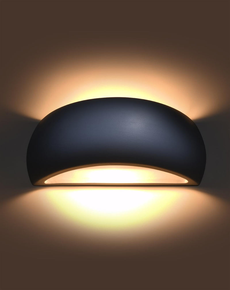 Vägglampa ceramic PONTIUS grey | SL.0875 | Svetrend