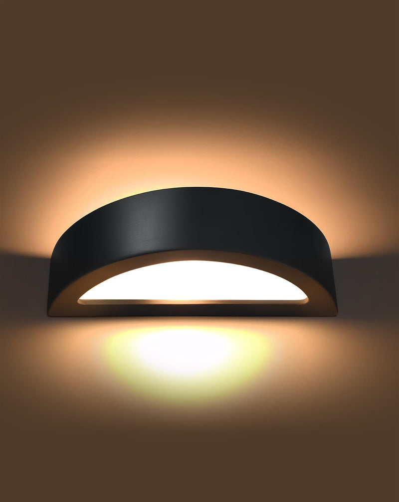 Vägglampa ceramic ATENA Svart | SL.0874 | Svetrend