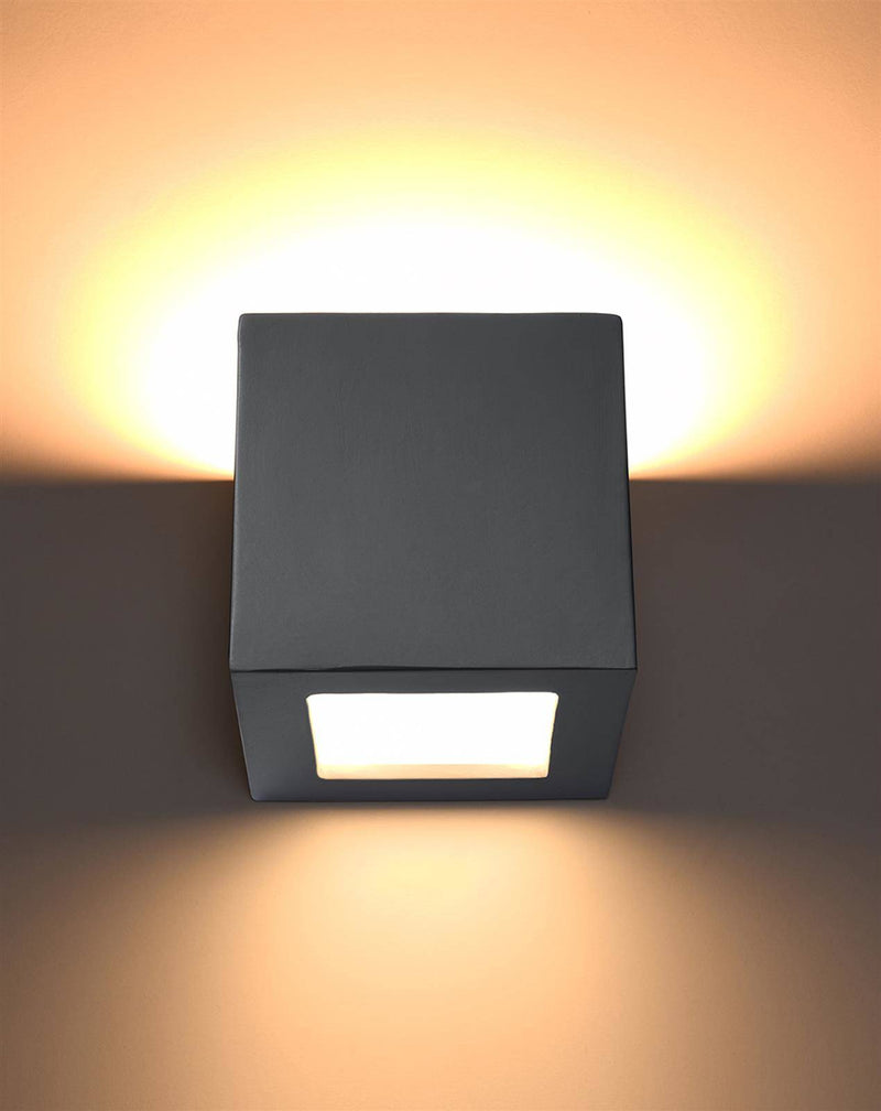 Vägglampa ceramic LEO grey | SL.0871 | Svetrend
