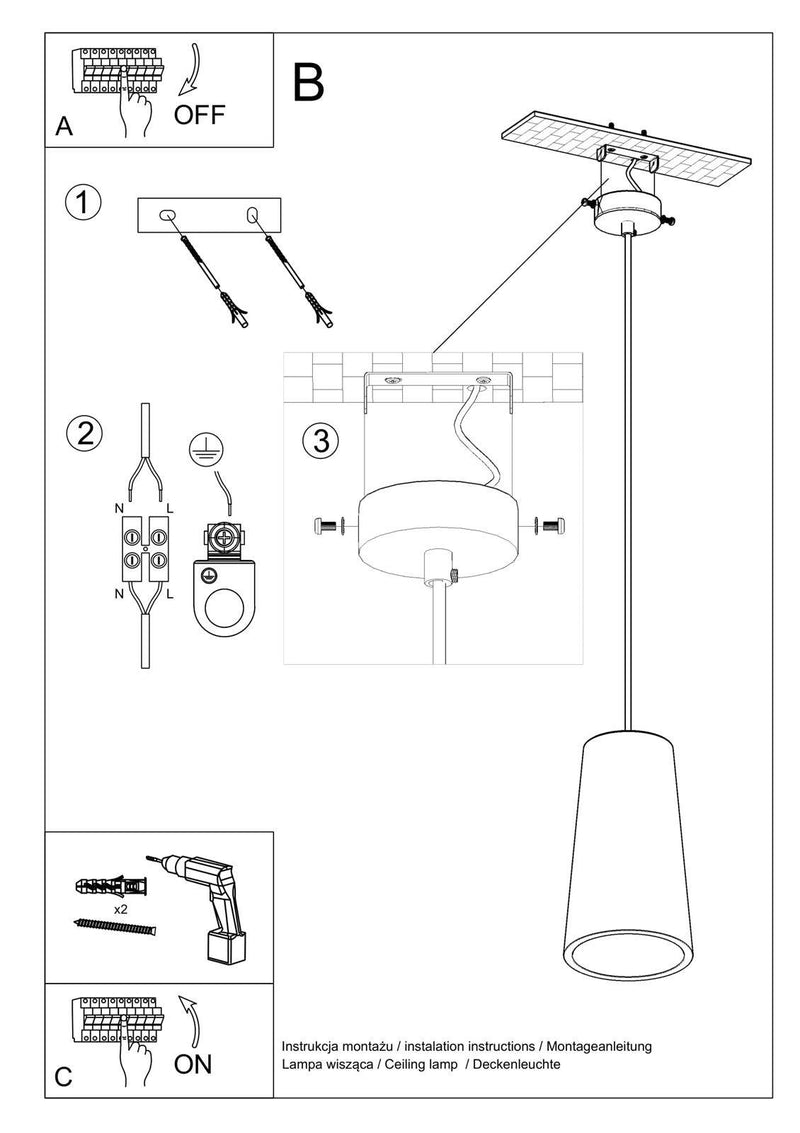 Ceramic Taklampa GULCAN | SL.0849 | Svetrend