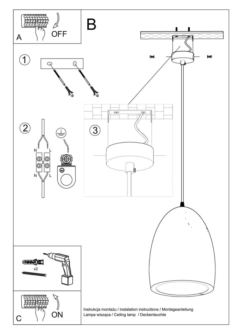 Ceramic Taklampa BUKANO | SL.0842 | Svetrend